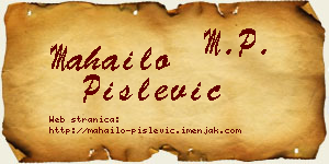 Mahailo Pislević vizit kartica
